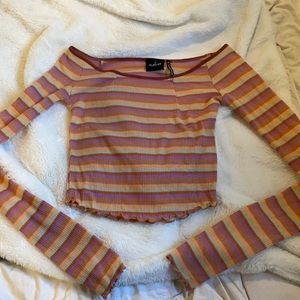 Urban Outfitters Striped Long Sleeve Top